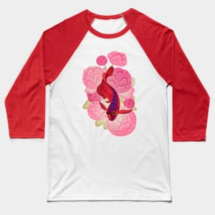 Arowana and peony2 Baseball T-Shirt